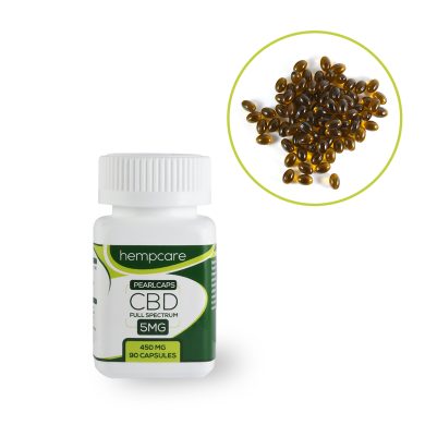 Pearlcaps CBD 5MG capsules Hempcare compleet