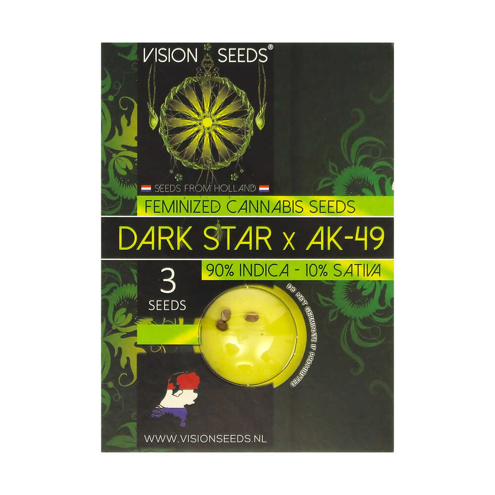 ? Vision Seeds Feminized Cannabis Seeds DARK STAR X AK-49 Smartific 2014240