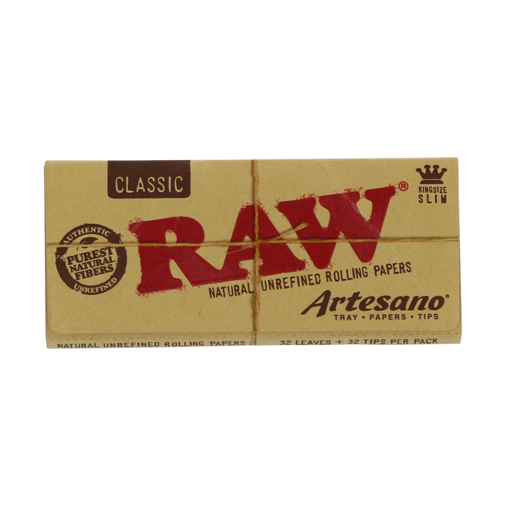 ? Raw Classic Artesano King Size Slim Rolling Papers Smartific 716165200550