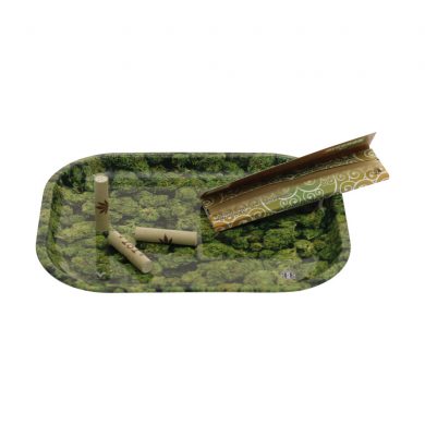 ? Buds Small Metal Rolling Tray Smartific 777791173342