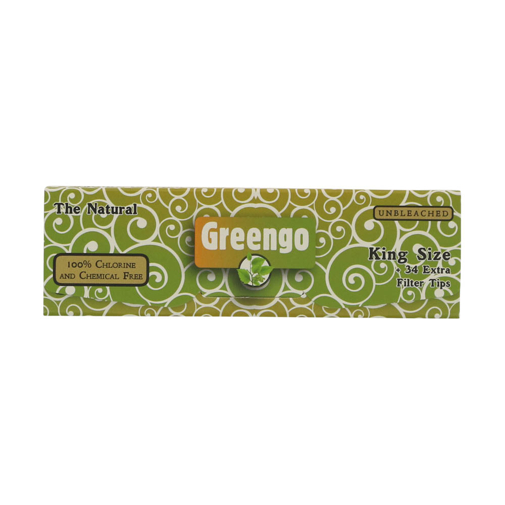 ? Greengo King Size Slim 2in1 Rolling Papers with tips Smartific 8595134501193