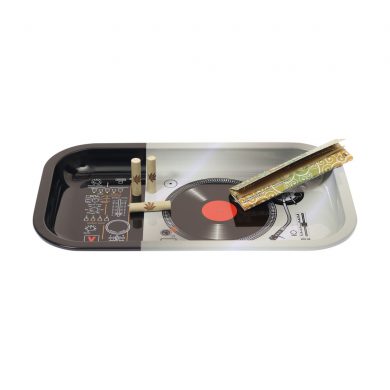 ? DJ Turntable Large Metal Rolling Tray Smartific 8718274713510