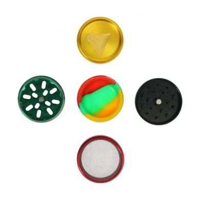 ? Rasta Grinder with Silicone Chamber Smartific 8718274714494