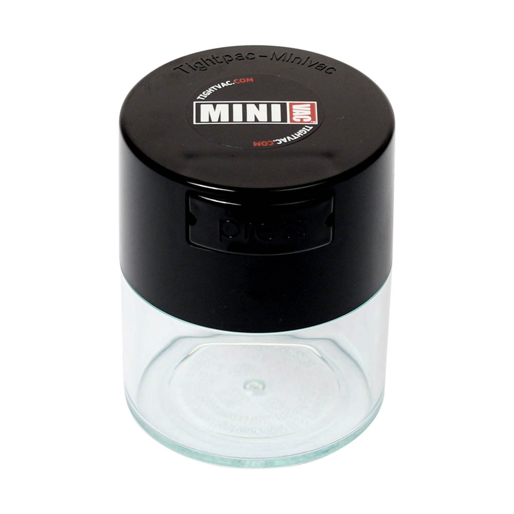 ? Small Tightvac Stashbox Clear With Black Cap Smartific 609465409641