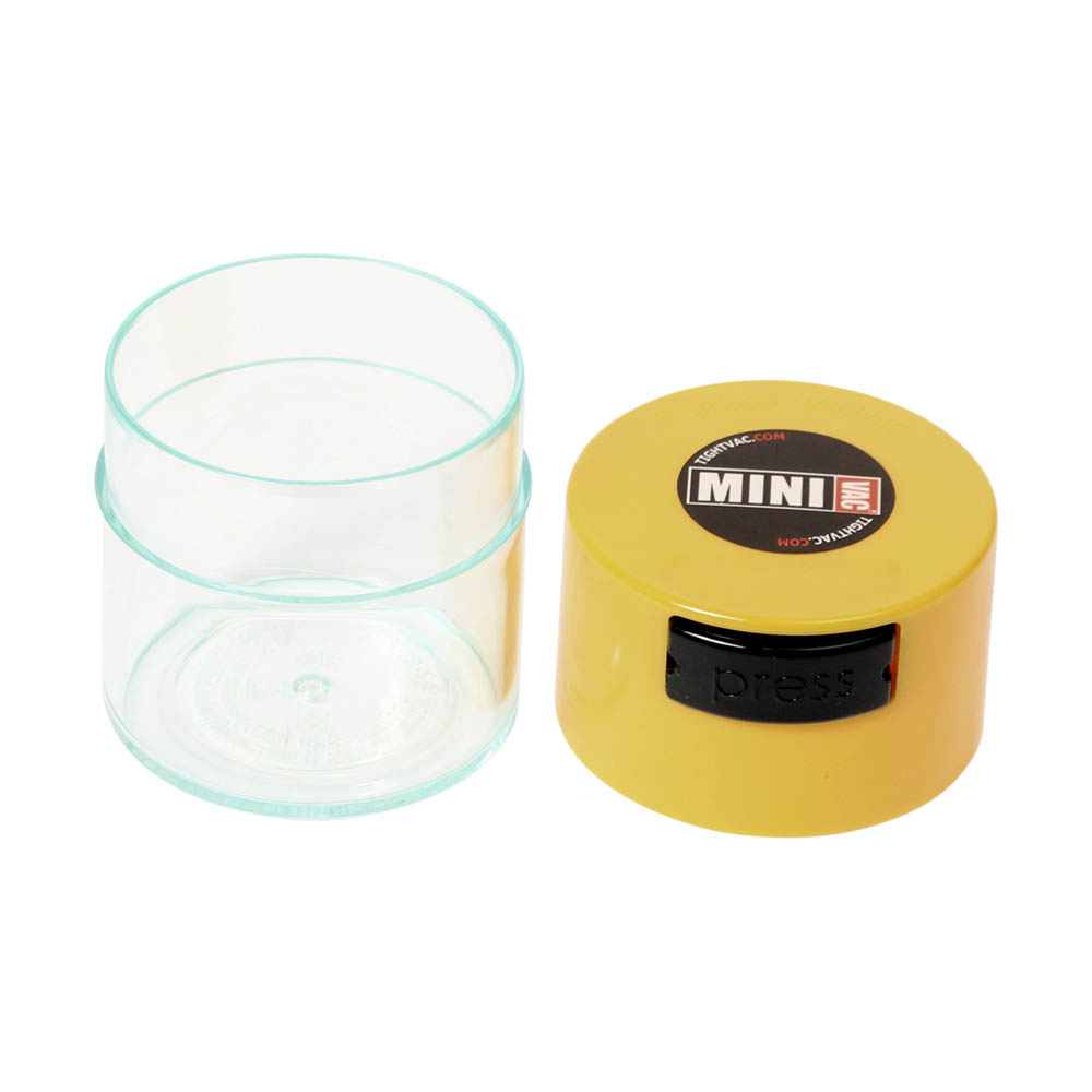 ? Small Tightvac Stashbox Clear With Yellow Cap Smartific 609465409696