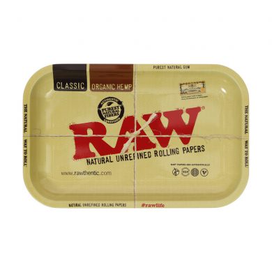 ? Raw Classic Small Metal Rolling Tray Smartific 716165154457