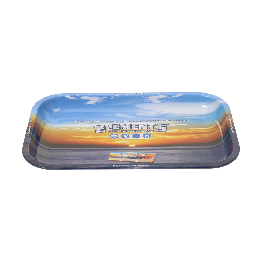 ? Elements Small Metal Rolling Tray Smartific 716165154488
