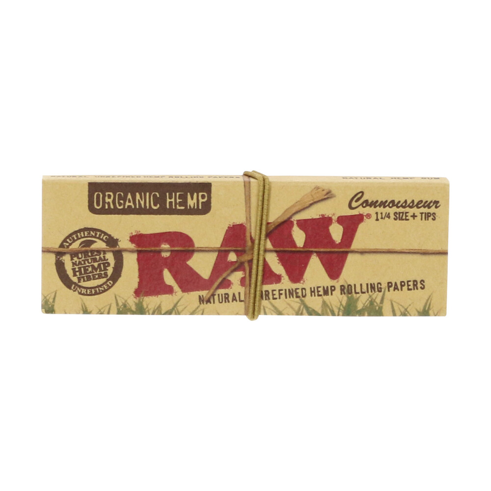 ? Raw Organic Hemp Connoisseur 1¼ Rolling Papers and Tips Smartific 716165176138