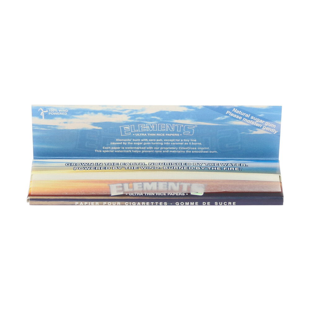 ? Elements King Size Thin Rolling Papers Smartific 716165177814