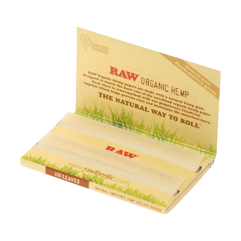 ? Raw Organic Hemp Single Wide Double Rolling Papers Smartific 716165179184