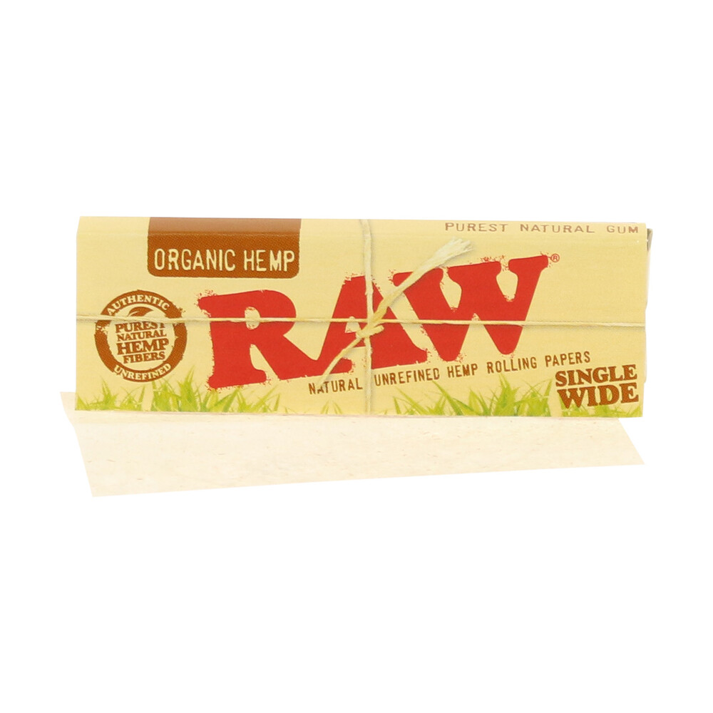 ? Raw Organic Hemp Single Wide Rolling Papers Smartific 716165179207