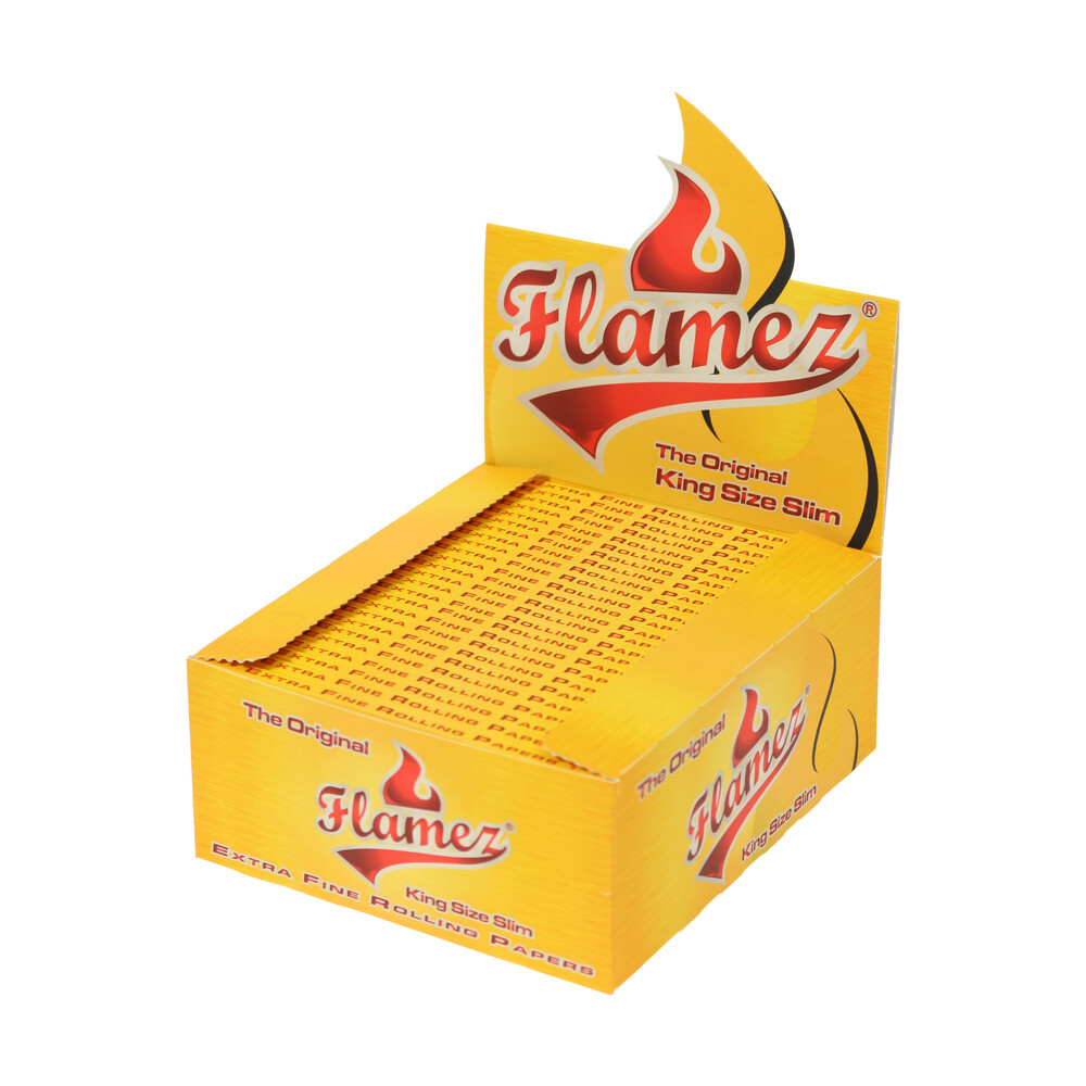 ? Flamez Yellow King Size Slim Rolling Papers Smartific 8595134500769