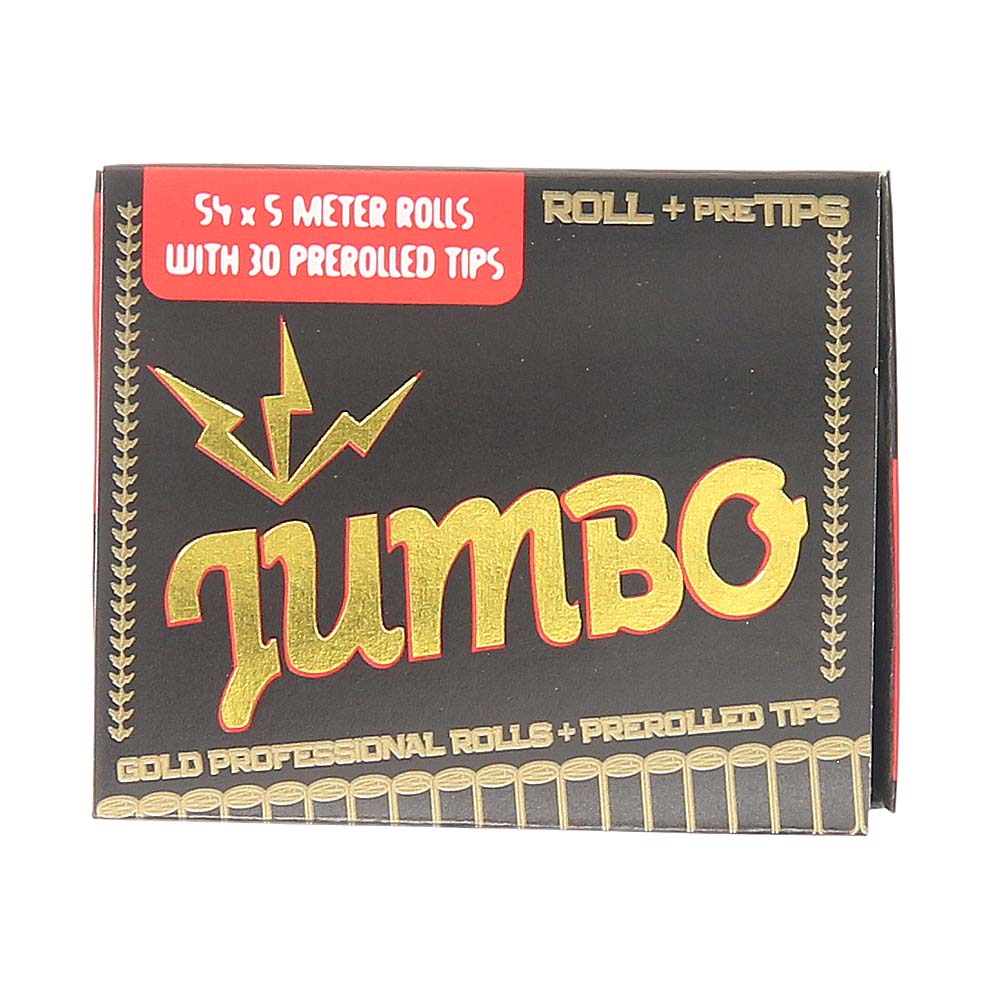 Jumbo Pro Gold Rolls with Prerolled Tips