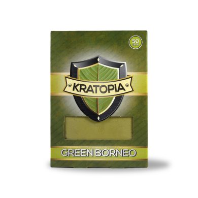 Green Borneo Kratom front view Kratopia