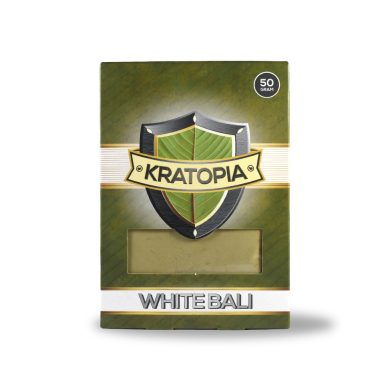 White Bali Kratom front view Kratopia