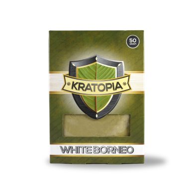 White Borneo Kratom front view Kratopia