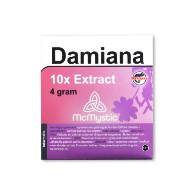 Damiana 10x 4. gram Front view McMystic