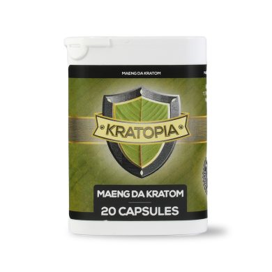 Kratomo capsules Black front view Kratopia