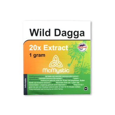 Wild Dagga 20x 1 gram Front view McMystic