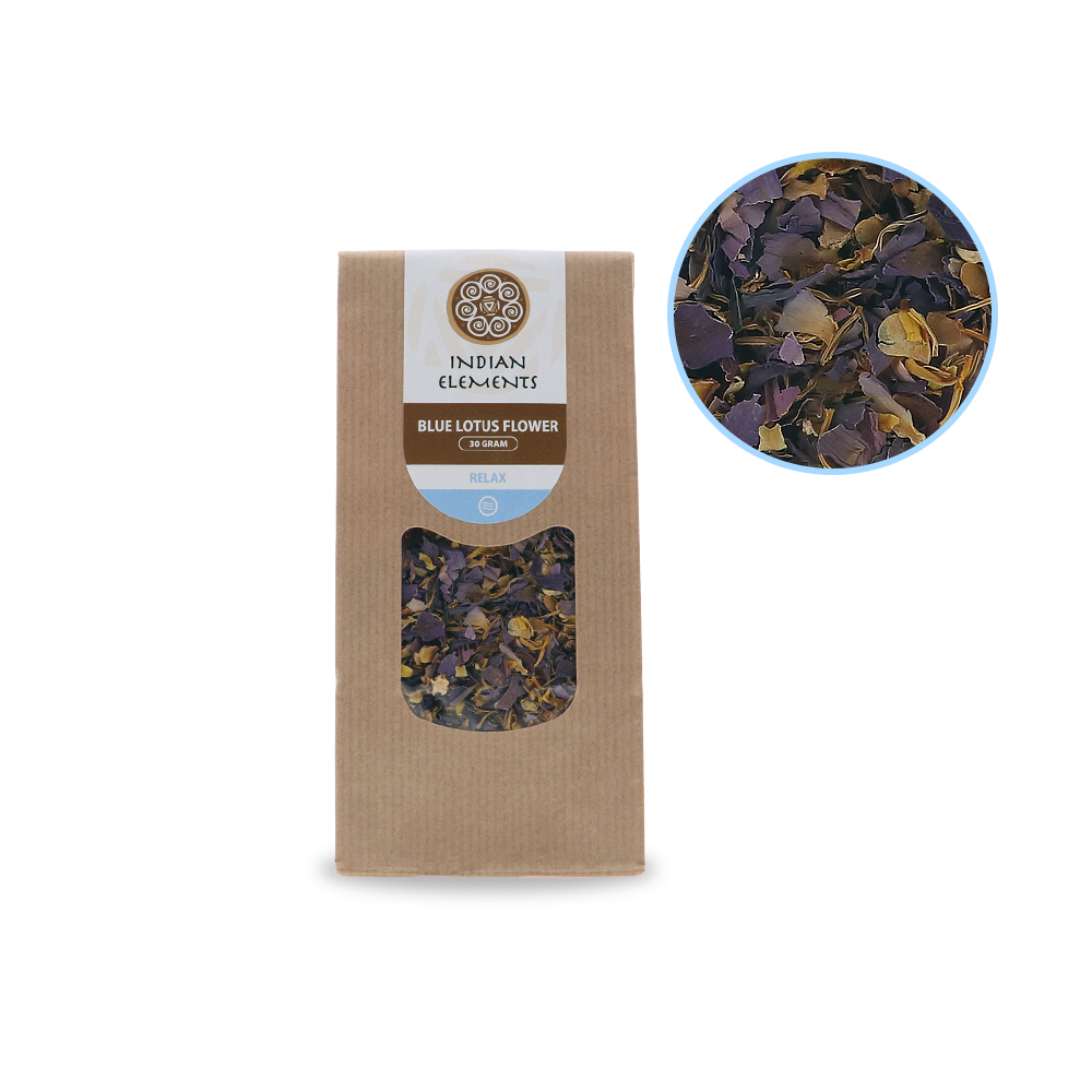 Blue Lotus FLower Front View + Contents Blue Lotus FLower Front View + Contents