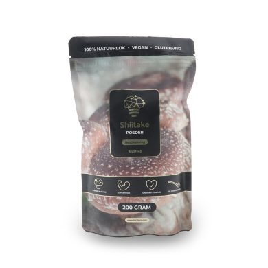 Shiitake 200 gram front pouch